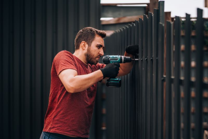 Black Metal Fence Installation in Pearland, TX