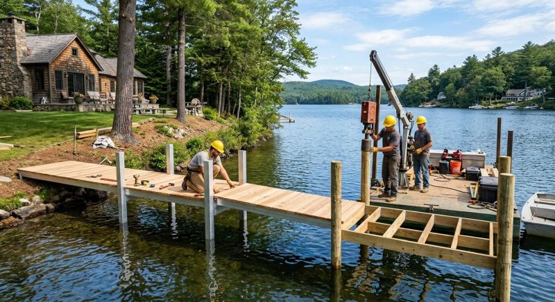 Pond Dock Installation in Alpharetta, GA